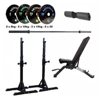 ADJUSTABLE OLYMPIC WEIGHT BENCH SET