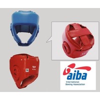 WESING AIBA APPROVED LEATHER  HEAD GUARD[Large Blue]