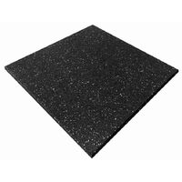 MORGAN COMMERCIAL GRADE  RUBBER FLOOR TILES | WHITE FLECK (1m x 1m x 15mm) 