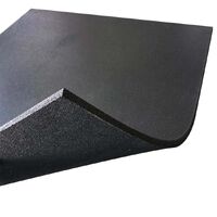 MORGAN COMMERCIAL GRADE RUBBER FLOOR TILES | BLACK (1m x 1m x 15mm) 