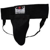 MORGAN CLASSIC ELASTIC GROIN GUARD WITH CUP[Large Black]