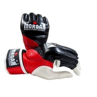 MORGAN V2 PLATINUM LEATHER MMA GLOVES [Small]