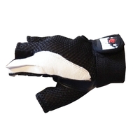 MORGAN LEATHER/MESH WEIGHT GLOVES[Small]