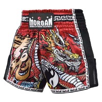 MORGAN RED DRAGON MUAY THAI SHORTS [SMALL]