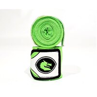 MORGAN MEXICO ELASTIC SHORT BOXING HAND WRAPS - 108inch - 2.75m long  (PAIR) [Thai Lime green]