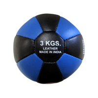 MORGAN LEATHER MEDICINE BALL (3-5-7-9-10kg)[5KG]