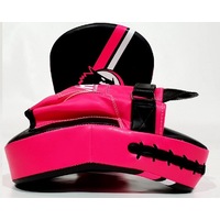 MORGAN V2 CLASSIC ALL PURPOSE PRE-BENT FOCUS PADS (PAIR) [Black/Fluro Pink]