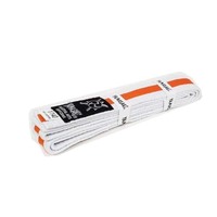 YAMASAKI WHITE MARTIAL ARTS BELTS (WITH COLOURED STRIPE)[Blue 1]