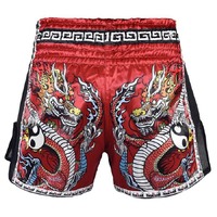 MORGAN RED DRAGON MUAY THAI SHORTS [SMALL]
