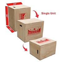 MORGAN 3 IN 1 CROSS FUNCTIONAL FITNESS WOODEN BOX 