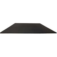 MORGAN COMMERCIAL GRADE RUBBER FLOOR TILES | BLACK (1m x 1m x 15mm) 