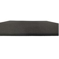 MORGAN COMMERCIAL GRADE RUBBER FLOOR TILES | BLACK (1m x 1m x 15mm) 