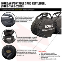 MORGAN PORTABLE SAND KETTLEBELL (10kg-15kg-20kg) [10KG]