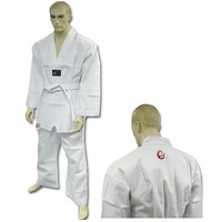 Taekwondo Uniform V-Neck 8oz Ribbed [Size: 6]