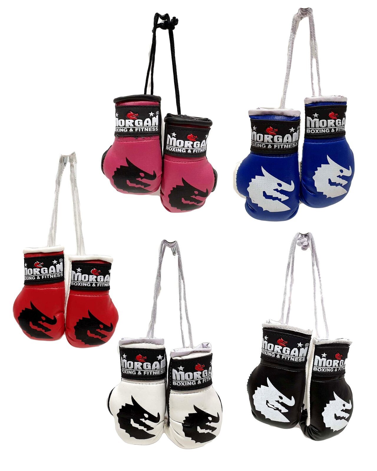 Mini Boxing Gloves Rear View Mirror Novelty (Pair)