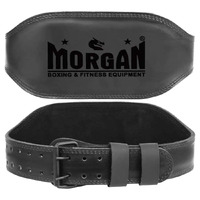 MORGAN B2 BOMBER 15cm WIDE LEATHER WEIGHT LIFTING BELT