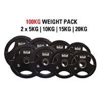 Morgan 100kg Olympic Weight Plate Pack | 5kg–20kg (Pairs)