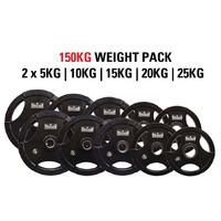 Morgan 150kg Olympic Weight Plate Pack | 5kg–25kg (Pairs)