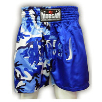 Morgan Kickboxing Shorts 2 Tone Navy Camo